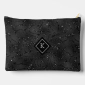 Pochette À Accessoires Monogramme Arrière - plan noir de luxe (Verso)