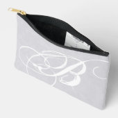 Pochette À Accessoires Monogramme blanc intense sur Grunge gris doux (Ouvrir)
