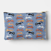 Pochette À Accessoires Monogramme Chat Kitty Initial Personnalisé (Verso)