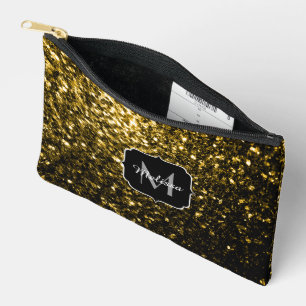 Pochette À Accessoires Monogramme de fausse parties scintillant d'or