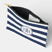 Pochette À Accessoires Monogramme de la bande de navigation marine et bla (Ouvrir)