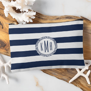 Pochette À Accessoires Monogramme de la bande de navigation marine et bla
