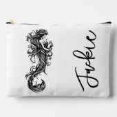 Pochette À Accessoires Monogramme de sirène personnalisée (Recto)