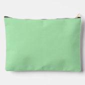 Pochette À Accessoires Monogramme de style manuscrit vert menthe moderne (Verso)