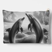 Pochette À Accessoires Monogramme Dolphins noir et blanc Océan | (Verso)