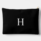 Pochette À Accessoires Monogramme Élégant Classique Noir (Verso)