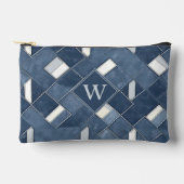 Pochette À Accessoires Monogramme en lattice bleu et blanc (Recto)