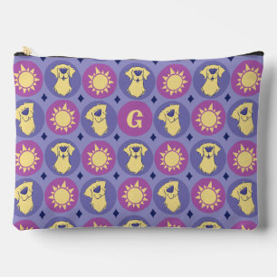 Pochette À Accessoires Monogramme Golden Retriever Whimsical Sun Large