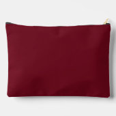 Pochette À Accessoires Monogramme Initial Doré Luxueux Rouge Bourgogne (Verso)