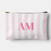 Pochette À Accessoires Monogramme initial minimaliste rose moderne (Recto)