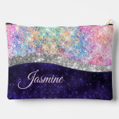 Pochette À Accessoires monogramme irisé de fausse parties scintillant vio (Verso)