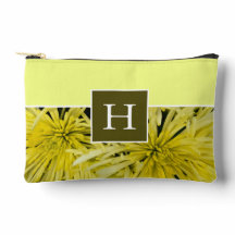 Monogramme jaune Chrysanthème Fleur