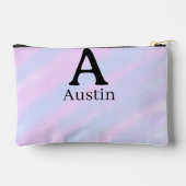 Pochette À Accessoires Monogramme majuscule masculine ajouter un nom past (Verso)
