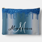 Pochette À Accessoires Monogramme Marine bleu Parties scintillant Look Dr (Recto)