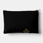 Pochette À Accessoires Monogramme minimaliste moderne (Verso)