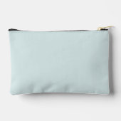 Pochette À Accessoires Monogramme moderne élégant Script Aqua Blue (Verso)