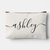 Pochette À Accessoires Monogramme Moderne Élégante Calligraphie Script Iv (Recto)