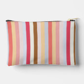 Pochette À Accessoires Monogramme Monogramme Moderne Pastel Candy Stripe (Verso)