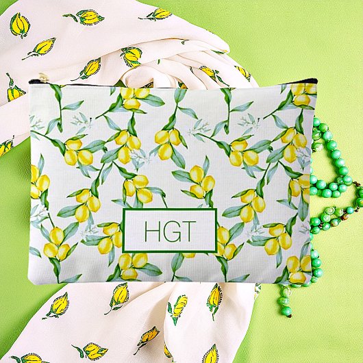 Pochette À Accessoires monogramme motif citron