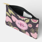 Pochette À Accessoires Monogramme Motif de tulipe rose (Ouvrir)