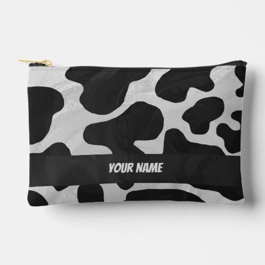 Pochette À Accessoires Monogramme Motif de vache noire et blanche (Recto)