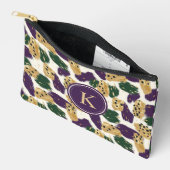 Pochette À Accessoires Monogramme Motif vert violet or brosses (Ouvrir)