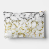 Pochette À Accessoires Monogramme noir blanc marbre or brillant (Verso)