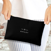 Pochette À Accessoires monogramme noir chic