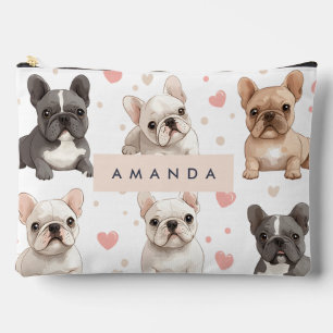 Pochette À Accessoires Monogramme Personalized Adorable French Bulldog