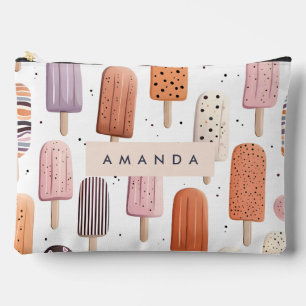 Pochette À Accessoires Monogramme Personnalisé Cute Spring Tulip Motif