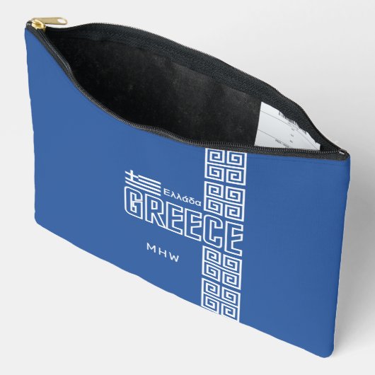 Pochette À Accessoires monogramme personnalisé en Grèce (Ouvrir)