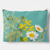 Pochette À Accessoires Monogramme personnalisé Fleur sauvage moderne (Verso)