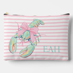 Pochette À Accessoires Monogramme Prépa Aquarelle Pastel Homard