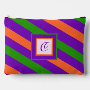 Pochette À Accessoires Monogramme rayé coloré et dynamique