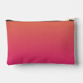 Pochette À Accessoires Monogramme Rose Et Orange Moderne Classique (Verso)