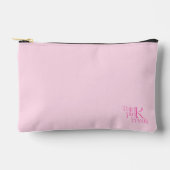 Pochette À Accessoires Monogramme Rose Minimal Moderne Think Pink Freak (Recto)