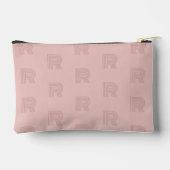 Pochette À Accessoires Monogramme rose moderne femmes or (Verso)