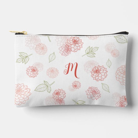 Pochette À Accessoires Monogramme rose preppy Floral (Recto)