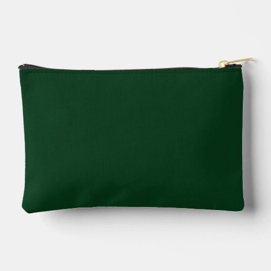 Pochette À Accessoires Monogramme vert personnalisé (Verso)