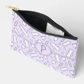 Pochette À Accessoires Monogramme violet mignon période cartonnée (Ouvrir)