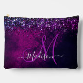 Pochette À Accessoires Monographie de la parties scintillant noire mignon (Recto)