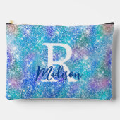 Pochette À Accessoires Monographie de parties scintillant rose bleu unico (Recto)