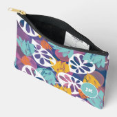 Pochette À Accessoires Monographie tropicale bleu joli Imprimer Couper Sa (Ouvrir)