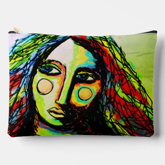 Pochette À Accessoires Moody Abstrait Digital Peinture (Recto)