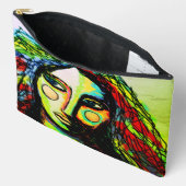 Pochette À Accessoires Moody Abstrait Digital Peinture (Ouvrir)