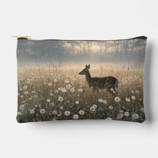 Pochette À Accessoires Morning Meadow Deer Silhouette Pouch