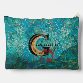 Pochette À Accessoires Mosaic Lg Ziphed_Bag Turtles Indigénérosité Accès