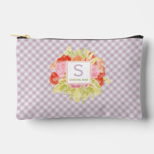 Pochette À Accessoires Motif à carreaux gingham classique mignon personna
