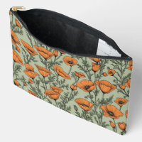 Motif à fleurs orange de Californie