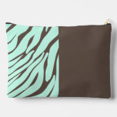 Pochette À Accessoires Motif à la pointe verte Zebra Stripes (Verso)